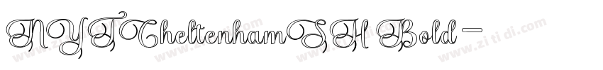 NYTCheltenhamSH Bold字体转换